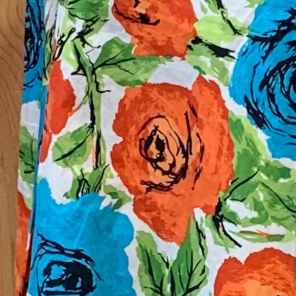 Talbots Floral Pleated Skirt - Picture 2 of 4